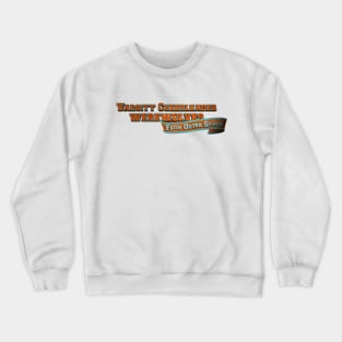 Varsity Cheerleader Werewolves From Outer Space Logo Crewneck Sweatshirt